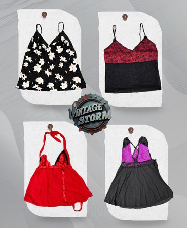 Y2K Amber Twist Cami Tops