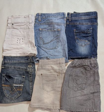 JEANS AND OTHER BRAND MINI SKIRTS  (027)