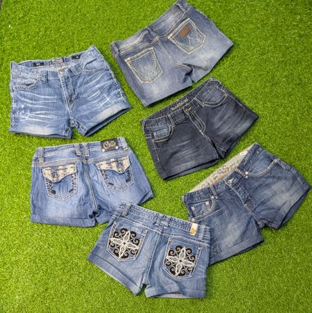 5575 - Upcycling Denim Mini-Shorts