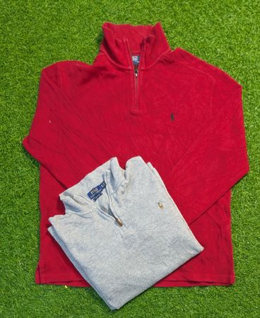 5581 - Ralph Lauren Pullover, Langarm-T-Shirts, ¼ Zip