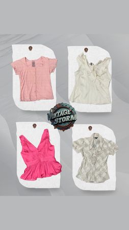 Y2K Soft Chic Poly Blouse