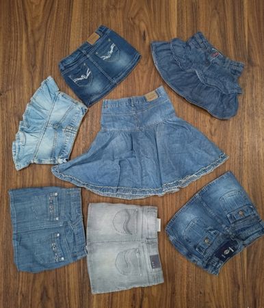 Vintage Kids' Skirt Collection: Denim Minis (MSK-188)