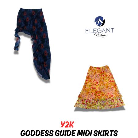 Y2K Goddess Guide Midi Skirts - EV0780