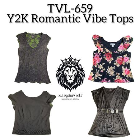 Y2K Romantic Vibe Tops (TVL-659)