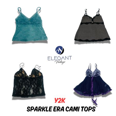 Y2K Sparkle Era Cami Tops - EV0851