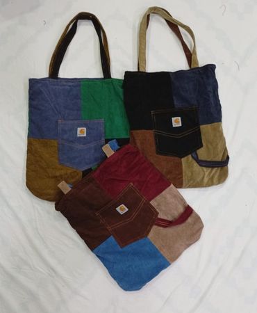 CR8427 UPCYCLED CORDUROY BAGS