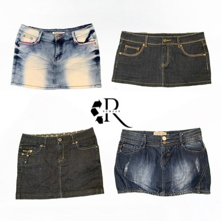 Y2K Unique Girl Denim Mini Skirt RW1961