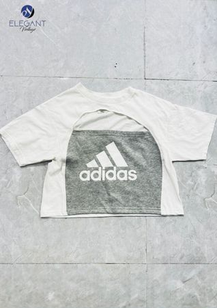 UPCYCLED Adidas Cropped T-Shirts - EVR0567