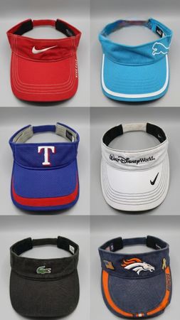Vintage Y2K & Modern Golf/Tennis Sun Visors – Nike, Puma, Lacoste, Disney, Sports Teams Mixed, Under Armour