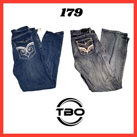 Y2k Embroidery jeans (brands) True Luck & Almost famous etc #179.
