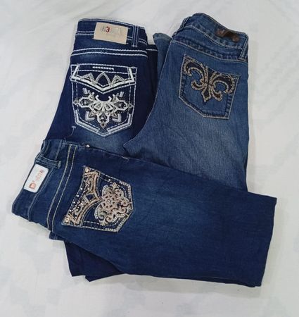 CR8442 Y2K FLARE JEANS