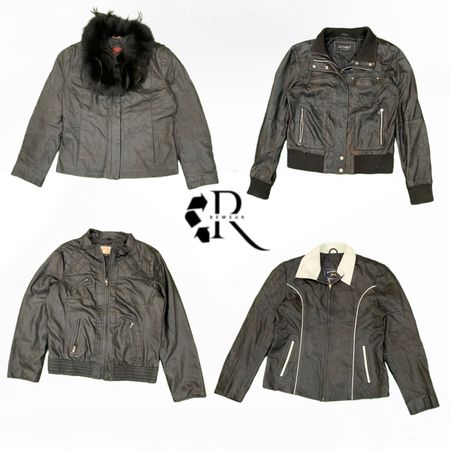 Y2K Unique Girl Denim Leather Jacket RW1964