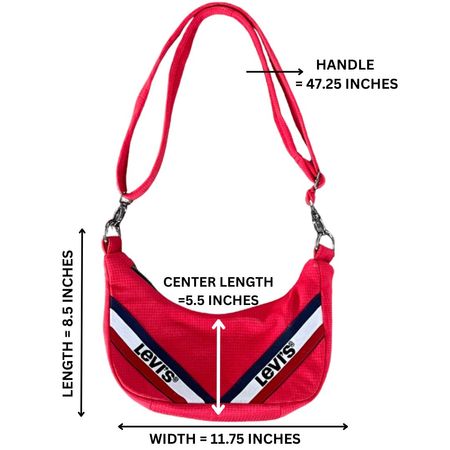 Upcycled Nike Adidas Levi’s Mini Shoulder Bag