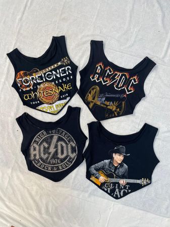 Upcycled Graphic Tops - Y2K Style
