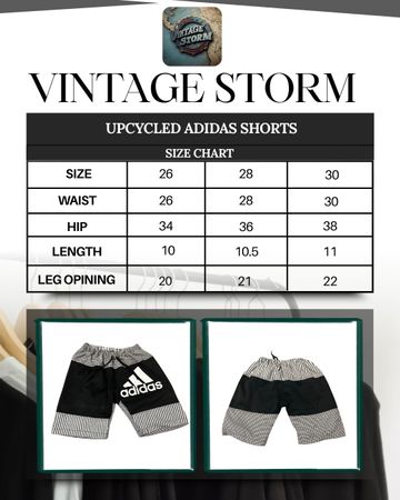 Upcycled Adidas Panel Shorts