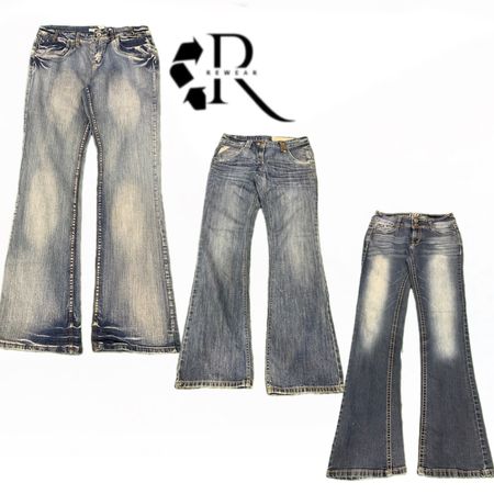Y2K Era Cyber Girl Denim Jeans RW1972