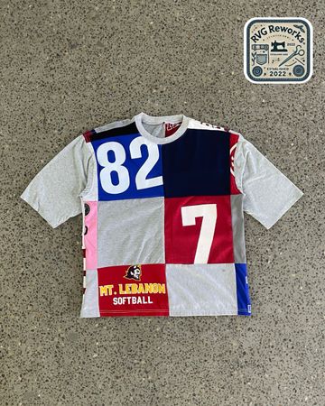 Upcycled Patchwork Sports Tee