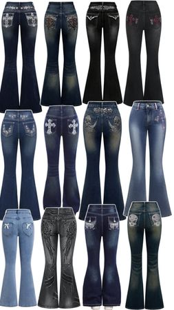 Pantalones vaqueros de campana