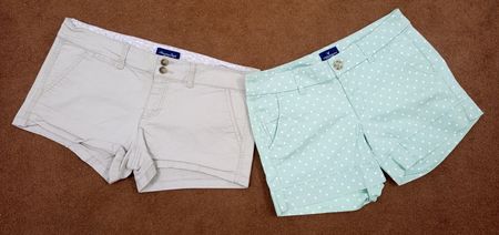 Low Rise Cotton Mini Shorts