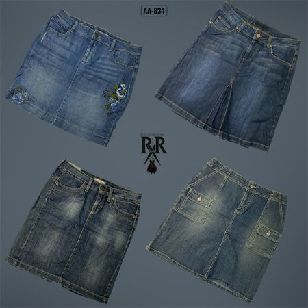 Y2K It Girl Denim Midi Skirts (AA-834)