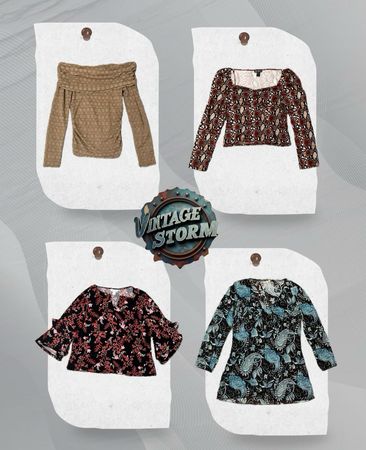 Y2K Urban Twist Poly Blouse
