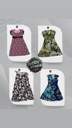 Y2K Floral Fusion Poly Dress