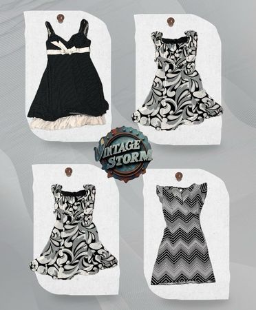 Y2K Shadow Petal Poly Dress