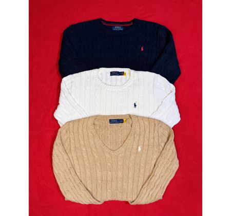 Ralph lauren cable knit sweaters