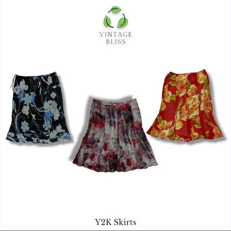 Y2K Poly Midi skirts