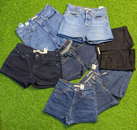 5627 - Levi's Upcycled Mini Denim Shorts