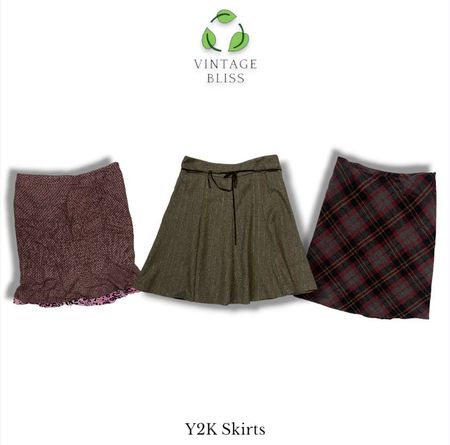 Y2K Wool Midi skirts