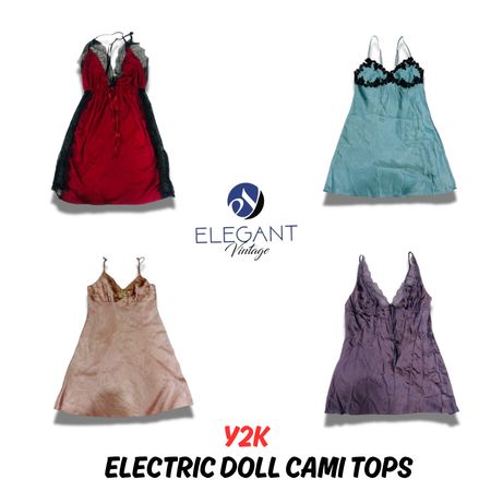 Y2K Electric Doll Cami Tops - EVM0868
