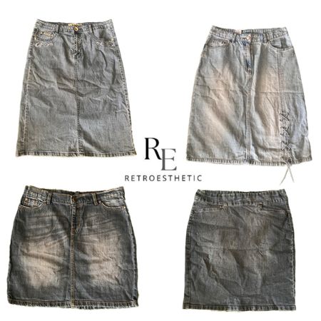 Y2k NYC IT GIRL DENIM MIDI SKIRT RE-3241