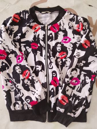 Women bomber jacket and printed fashion wear