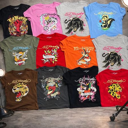 Ed hardy ladies baby tees