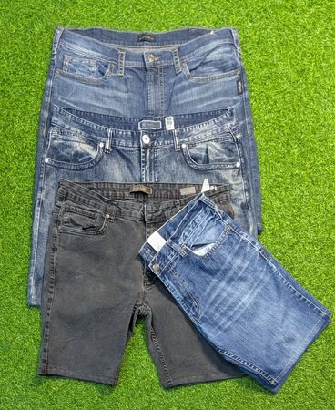 5641 - American Eagle, True Religion, Unbranded Upcycled Short