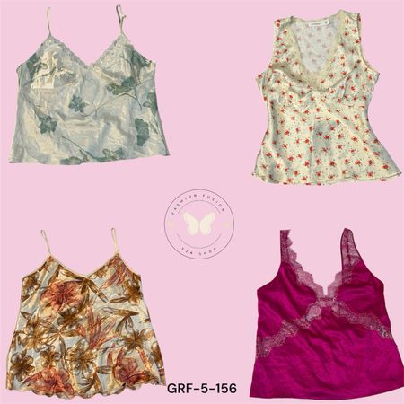 Cute Retro Slip Cami for Summer Fits (GRF-5-156)