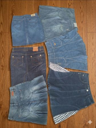 L'Édition Denim : Jupes mi-longues polyvalentes pour chaque saison (MDS-07)
