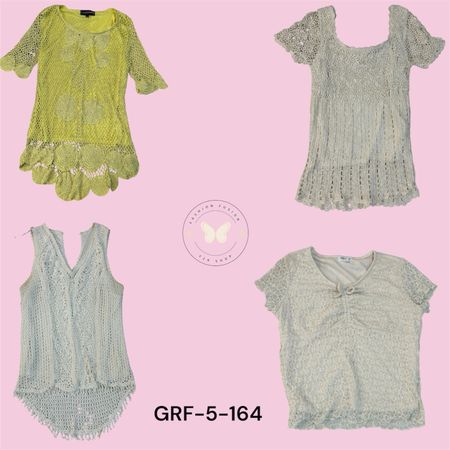Women’s Soft Crochet Summer Blouse Y2K Style (GRF-5-164)