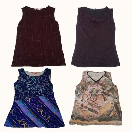 Y2K Grunge & Floral Lace Trim Top Bundle (ST 070)