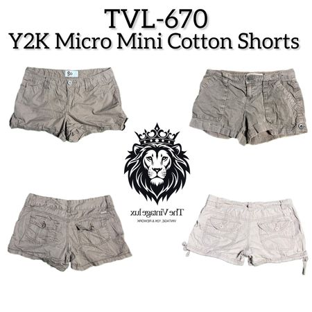Y2K Micro Mini Cotton Shorts (TVL-670)
