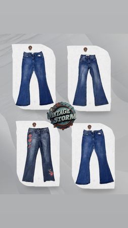 Y2K Embroidered Flare Jean