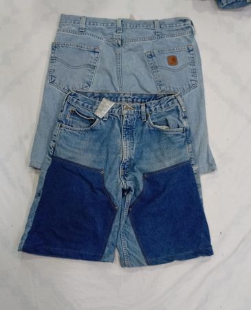 CR8484 UPCYCLED CARHARTT SHORTS