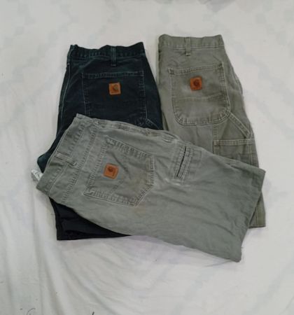 CR8485 UPCYCLED CARHARTT SHORTS