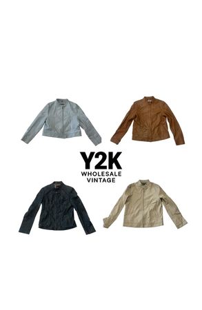 Y2K vintage Leather jacket collection (YWV3)