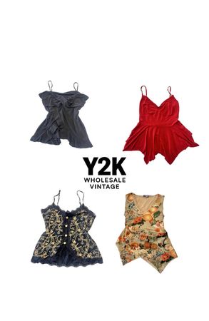Y2K European Grunge Vixen Cami tops mix (YWV10)
