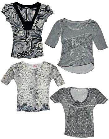 Y2K Midnight Swirl Tops: RE-049
