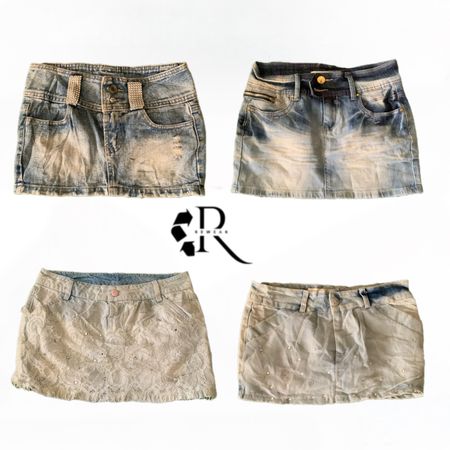 Y2K NYC IT Girl Denim Mini Skirt RW1982