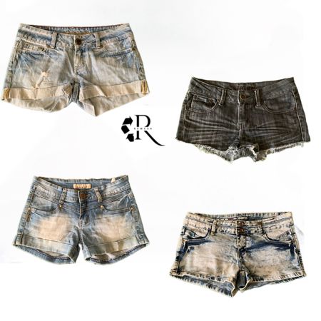 Y2K NYC I T Girl Denim Short RW1988