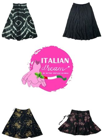 Y2K romantic poly skirt's